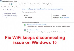 WiFi ยังคงตัดการเชื่อมต่อใน Windows 10 [แก้ไขแล้ว] 