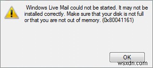 แก้ไข Windows Live Mail ไม่เริ่มทำงาน 