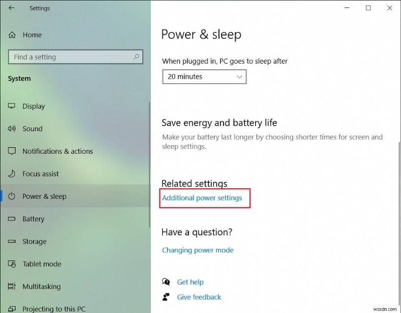 แก้ไข Windows 10 Sleeps หลังจากไม่มีการใช้งานไม่กี่นาที 