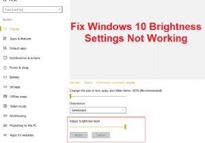 การตั้งค่าความสว่างของ Windows 10 ไม่ทำงาน [แก้ไขแล้ว] 