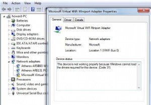 ปัญหาไดรเวอร์ Microsoft Virtual Wifi Miniport Adapter [แก้ไขแล้ว] 