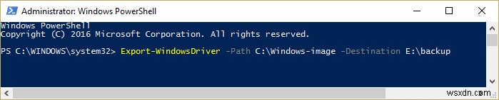 วิธีการส่งออกไดรเวอร์โดยใช้ PowerShell