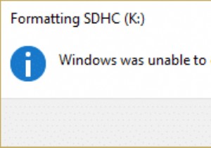 โปรแกรมแก้ไข Windows ไม่สามารถจัดรูปแบบให้เสร็จสมบูรณ์ได้