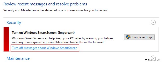 ปิดใช้งานตัวกรอง SmartScreen ใน Windows 10 