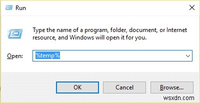 แก้ไขไม่สามารถลบไฟล์ชั่วคราวใน Windows 10 
