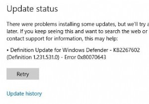 แก้ไขข้อผิดพลาด Windows Update 0x80246002 
