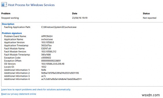 แก้ไขกระบวนการโฮสต์สำหรับ Windows Services หยุดทำงาน