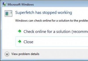 แก้ไข Superfetch หยุดทำงาน 