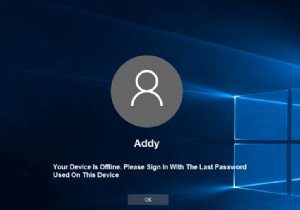 อุปกรณ์ของคุณออฟไลน์อยู่ กรุณาลงชื่อเข้าใช้ด้วยรหัสผ่านล่าสุดที่ใช้ในอุปกรณ์นี้ 