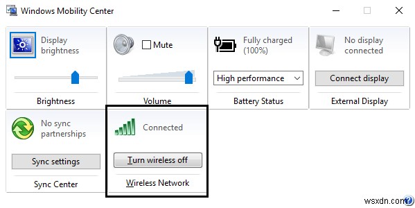 ไอคอนแก้ไข WiFi เป็นสีเทาใน Windows 10