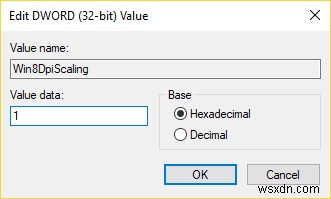 เปลี่ยนระดับการปรับขนาด DPI สำหรับจอแสดงผลใน Windows 10 