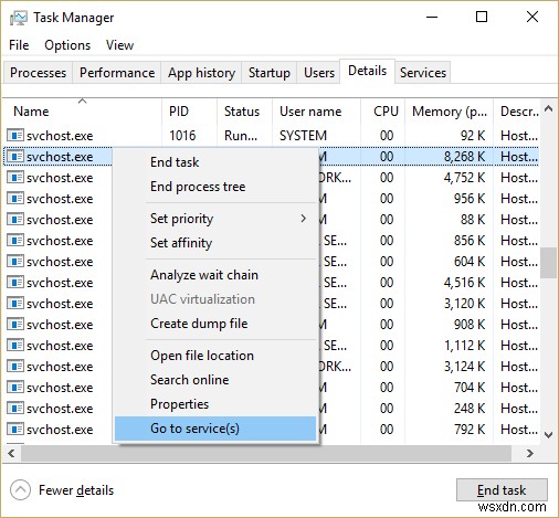 แก้ไขการใช้งาน CPU สูงโดย svchost.exe (netsvcs) 