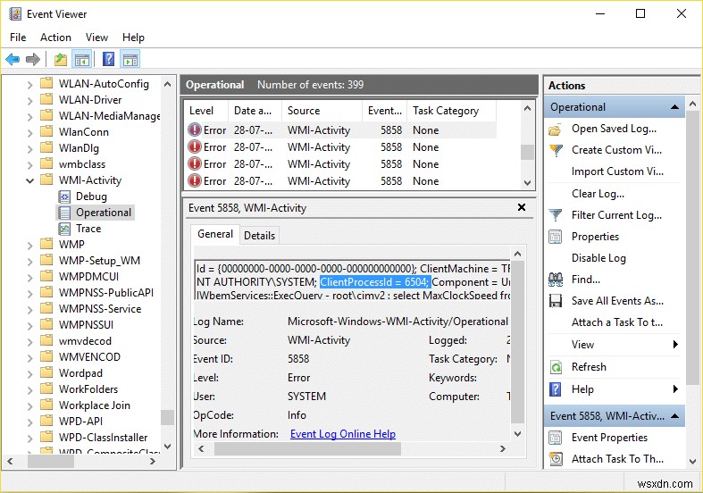 แก้ไขการใช้งาน CPU สูงโดย WmiPrvSE.exe 