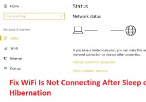 แก้ไข WiFi ไม่เชื่อมต่อหลังจากสลีปหรือไฮเบอร์เนต