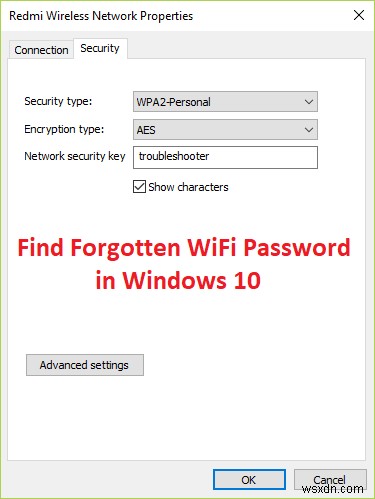 ค้นหารหัสผ่าน WiFi ที่ลืมใน Windows 10 