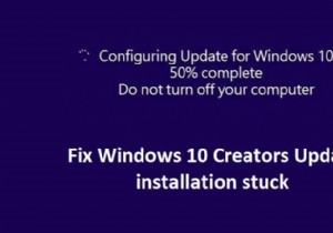 การติดตั้ง Windows 10 Creators Update ค้าง [แก้ไขแล้ว] 