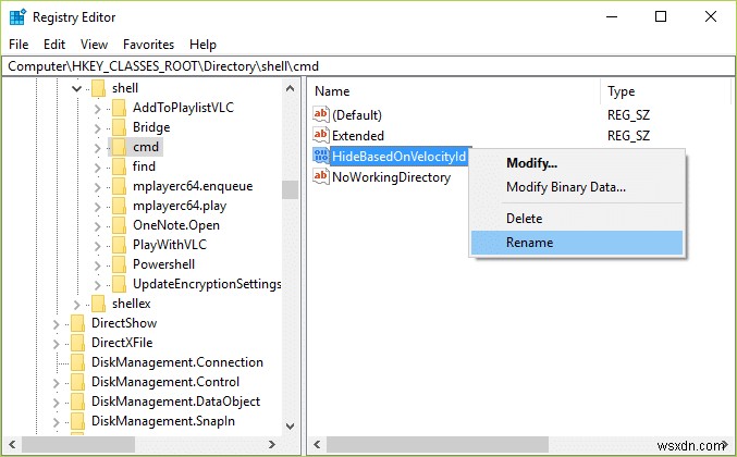 แทนที่ PowerShell ด้วย Command Prompt ในเมนูบริบทใน Windows 10 