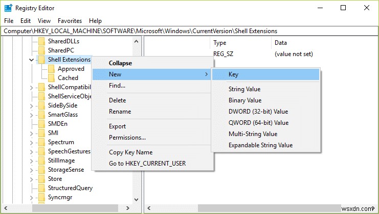 ลบตัวเลือก Cast to Device จากเมนูบริบทใน Windows 10