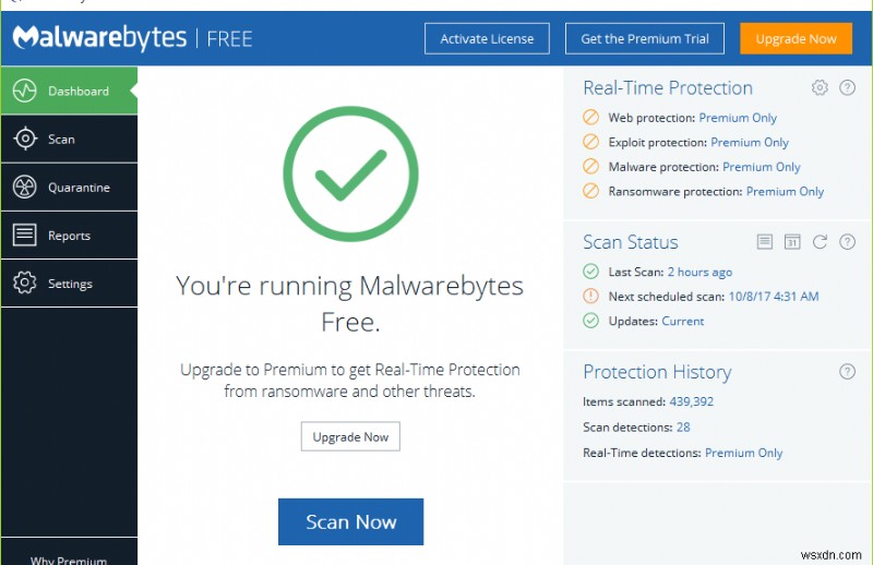 วิธีใช้ Malwarebytes Anti-Malware เพื่อลบ Malware 