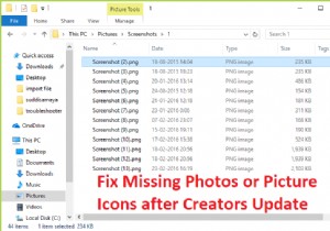 แก้ไขรูปภาพหรือไอคอนรูปภาพที่หายไปหลังจากอัปเดตผู้สร้าง 