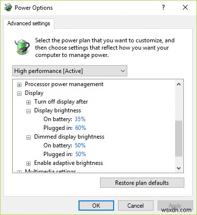 แก้ไข ปรับความสว่างหน้าจอไม่ได้ใน Windows 10 