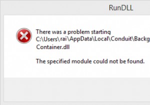 แก้ไขข้อผิดพลาด BackgroundContainer.dll ใน Startup 