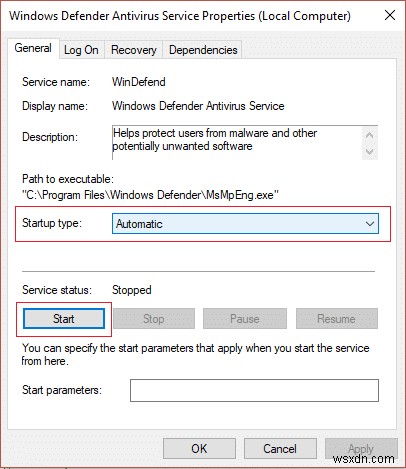 แก้ไข Windows Defender ไม่เริ่มทำงาน 