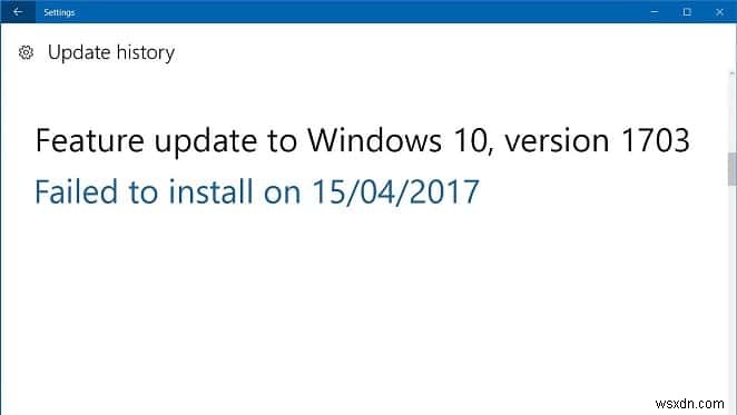 ติดตั้ง Windows 10 Creator Update ล้มเหลว [แก้ไขแล้ว] 