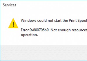 แก้ไขข้อผิดพลาดตัวจัดคิวงานพิมพ์ 0x800706b9 
