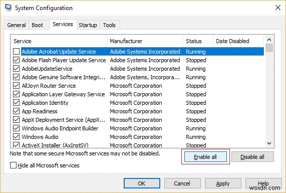 แก้ไข MSCONFIG จะไม่บันทึกการเปลี่ยนแปลงใน Windows 10