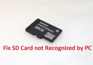 แก้ไขการ์ด SD ไม่รู้จักโดยพีซี 