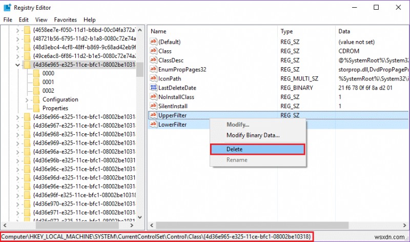 แก้ไข DVD/CD Rom Error Code 19 บน Windows 10 