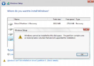 แก้ไขแล้ว:ไม่สามารถติดตั้ง Windows ลงในไดรฟ์ 0 