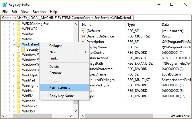 แก้ไขบริการไม่สามารถเริ่มได้ Windows Defender Error 0x80070422 