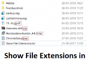 วิธีแสดงนามสกุลไฟล์ใน Windows 10 