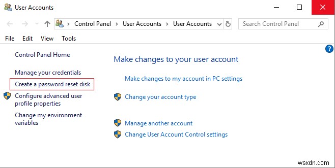 วิธีสร้างดิสก์รีเซ็ตรหัสผ่านใน Windows 10 