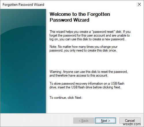 วิธีสร้างดิสก์รีเซ็ตรหัสผ่านใน Windows 10 
