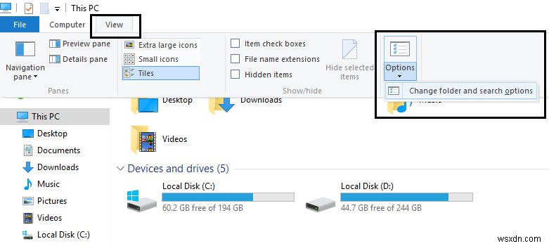 แก้ไขไม่สามารถเปิด Local Disk (C :) 