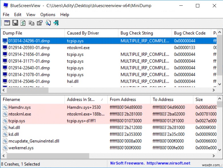 แก้ไขข้อผิดพลาด MULTIPLE_IRP_COMPLETE_REQUESTS 