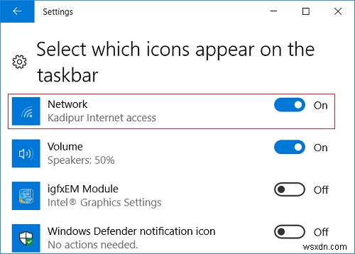 แก้ไขไอคอน WiFi ที่หายไปจากแถบงานใน Windows 10 