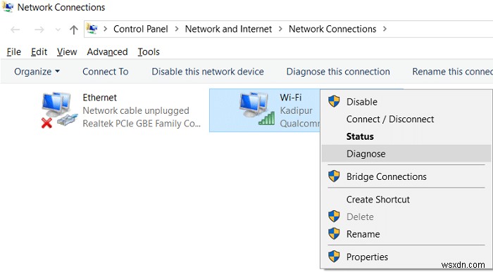 แก้ไข DHCP ไม่ได้เปิดใช้งานสำหรับ WiFi ใน Windows 10 