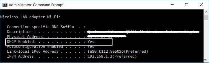 แก้ไข DHCP ไม่ได้เปิดใช้งานสำหรับ WiFi ใน Windows 10 