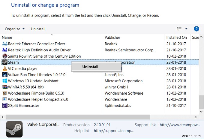 แก้ไขข้อผิดพลาด Steam ไม่สามารถโหลด steamui.dll 