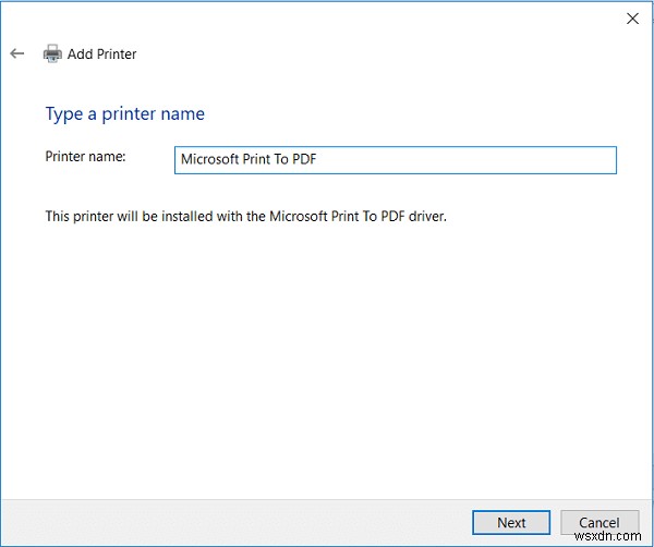 [แก้ไขแล้ว] Microsoft Print เป็น PDF ไม่ทำงาน 