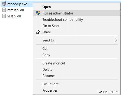 วิธีคืนค่าไฟล์ NTBackup BKF บน Windows 10 