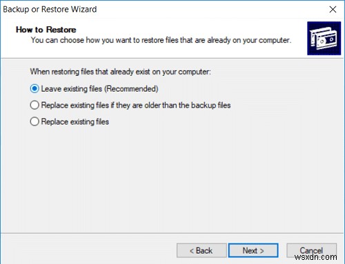 วิธีคืนค่าไฟล์ NTBackup BKF บน Windows 10 