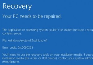 แก้ไขข้อผิดพลาด winload.efi หรือเสียหาย 