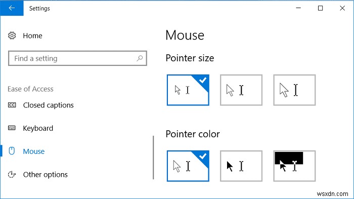 วิธีเปลี่ยนตัวชี้เมาส์ใน Windows 10 