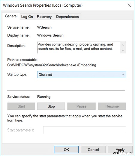 แก้ไขการใช้งาน CPU สูงของ Searchindexer.exe 