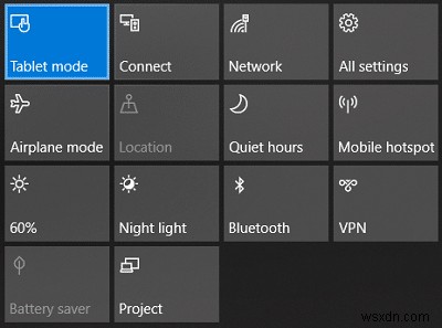 วิธีเปลี่ยนเป็นโหมดแท็บเล็ตใน Windows 10 